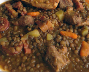 Lentejas con Carne / Lentil Soup with Beef