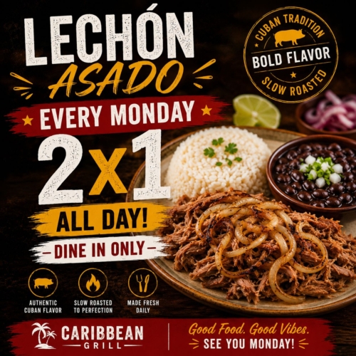Lechon asado every Monday 2x1