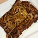 Vaca Frita / Grilled Shredded Beef with Mojo onions